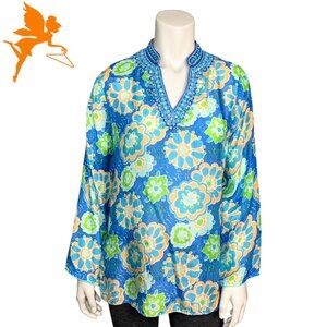 BELLA TU Darcy Tunic in Bahama Print